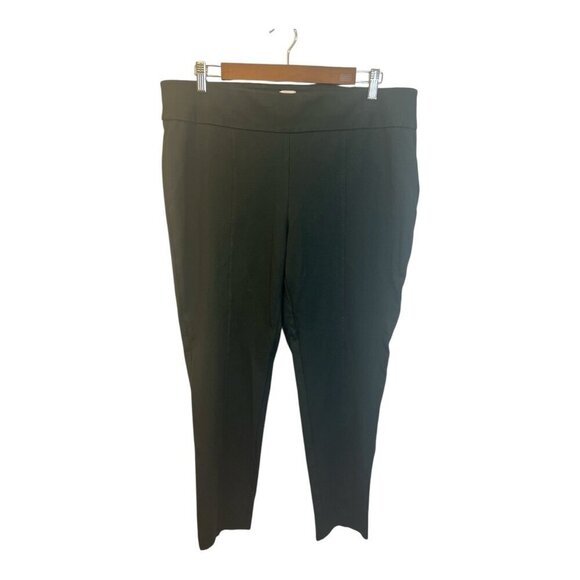 Anne Klein Pants - Anne Klein Ponte Ankle Pants Size 1X Hunter Green Stretch Pull On Pockets Casual